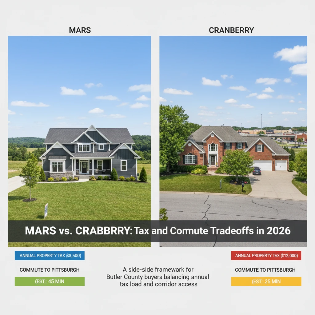 Mars vs. Cranberry: Tax and Commute Tradeoffs in 2026