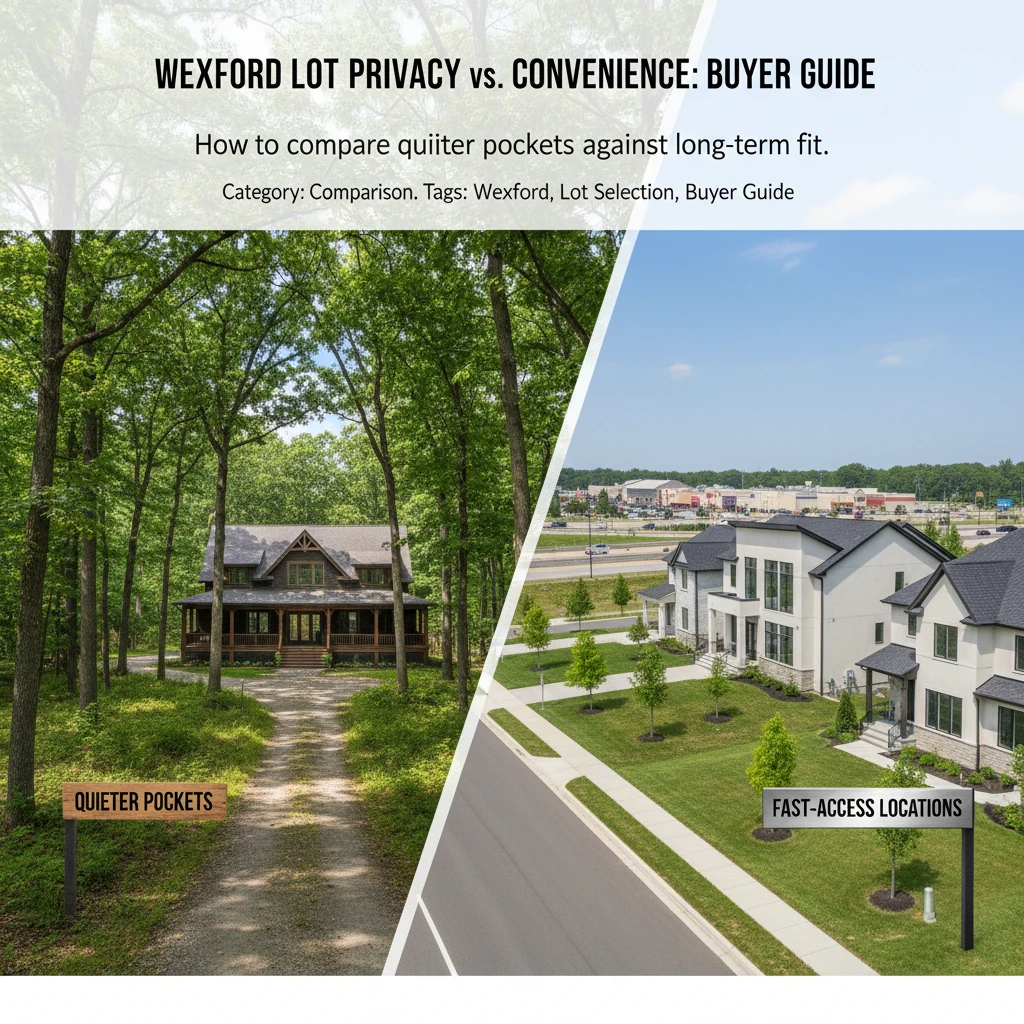 Wexford Lot Privacy vs. Convenience: Buyer Guide